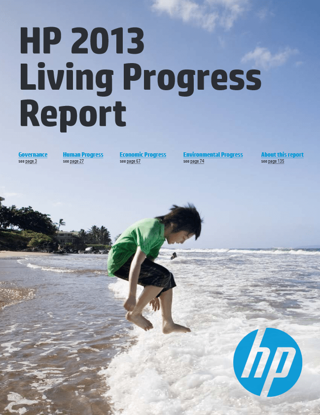 HewlettPackard’s 2013 Living Progress Report Ethisphere Magazine